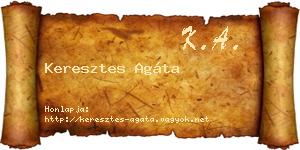 Keresztes Agáta névjegykártya